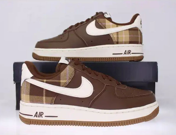 Men's Air Force 1 Brown Shoes 0286